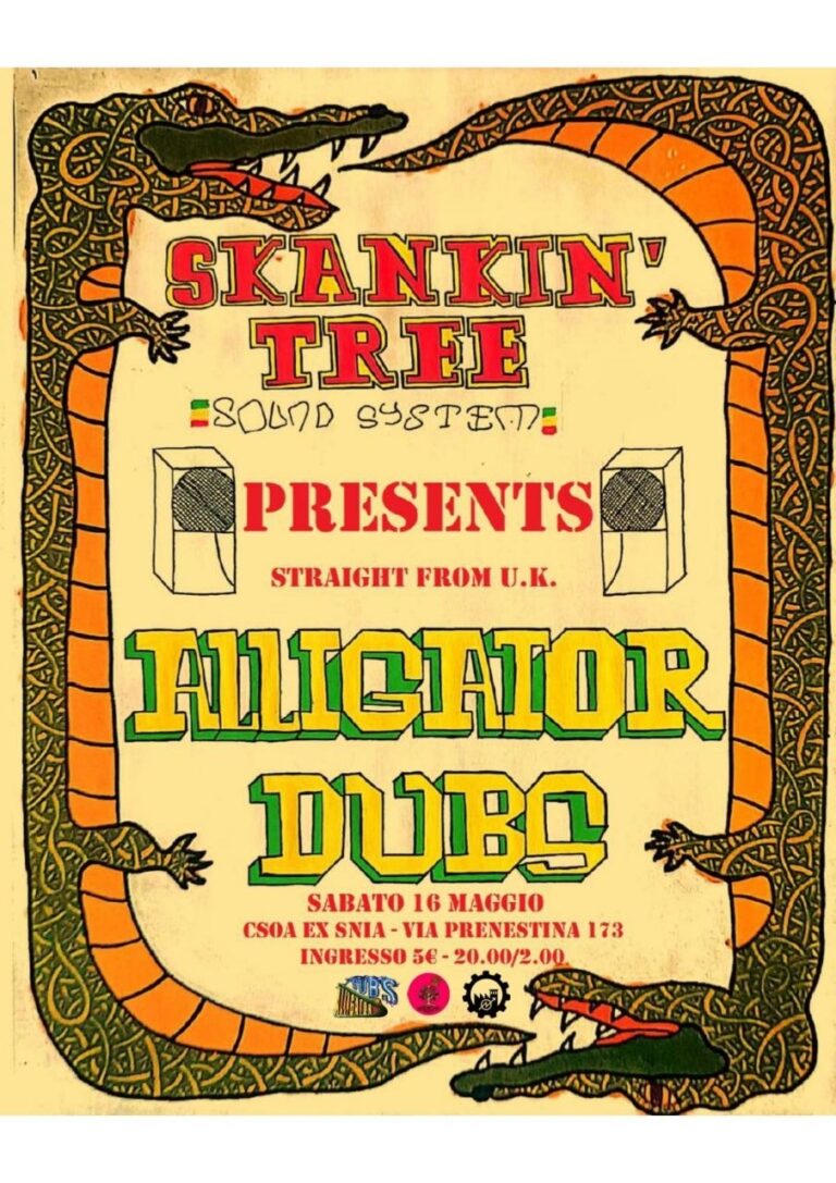 Skankin’ Tree presents straight from U.K. Alligator Dubs