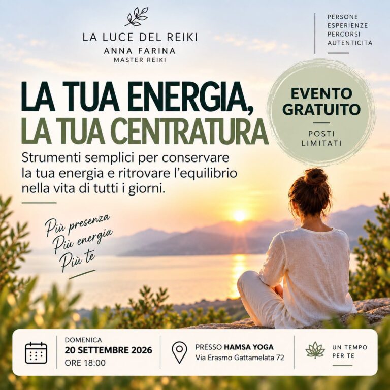 Sai conservare la tua energia?