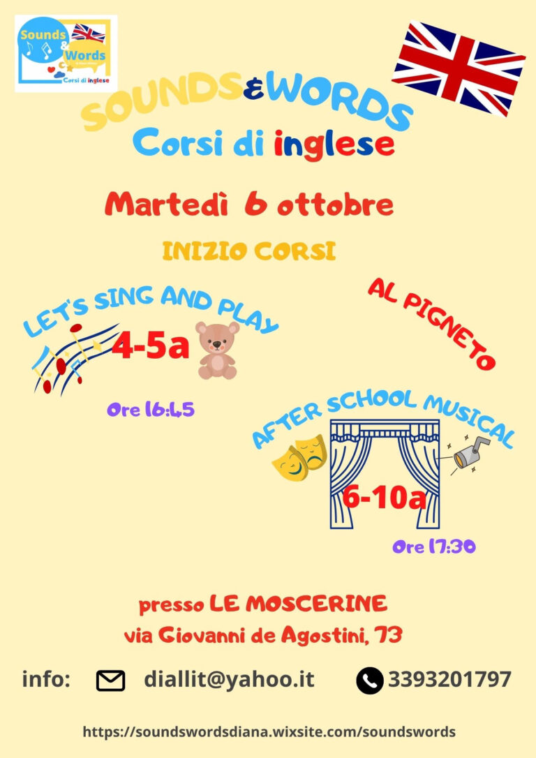 SOUNDS&WORDS | CORSO DI INGLESE 4-5a | LET’S SING AND PLAY