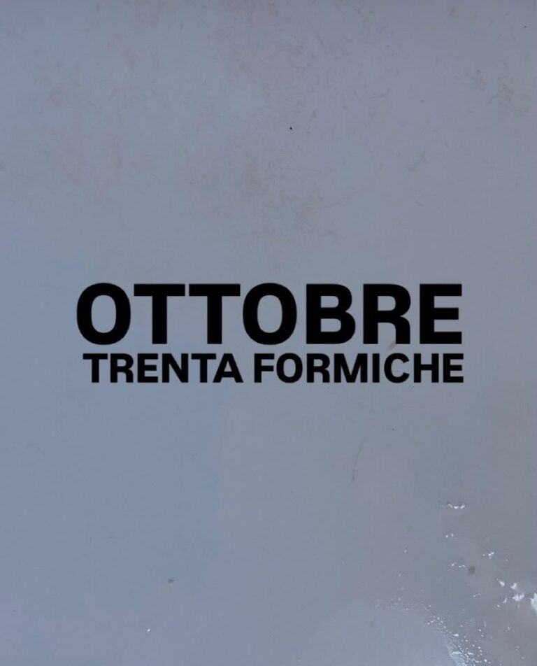 Trenta Formiche – Ottobre 2026 (parte 1)
