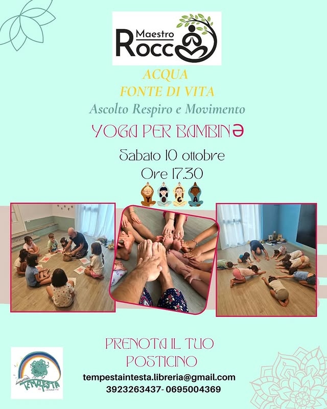 YOGA PER BAMBINƏ CON IL MAESTRO ROCCO