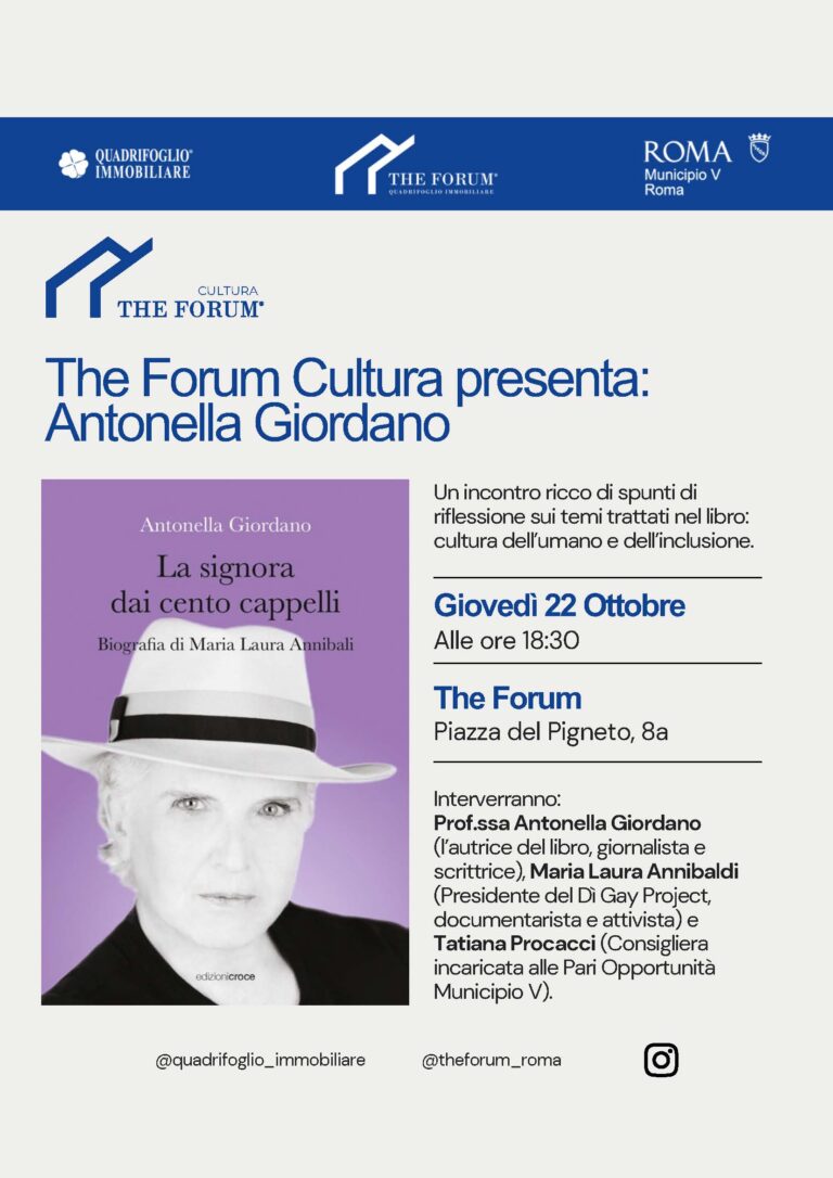 Presentazione libro “La signora dai cento cappelli” di Antonella Giordano