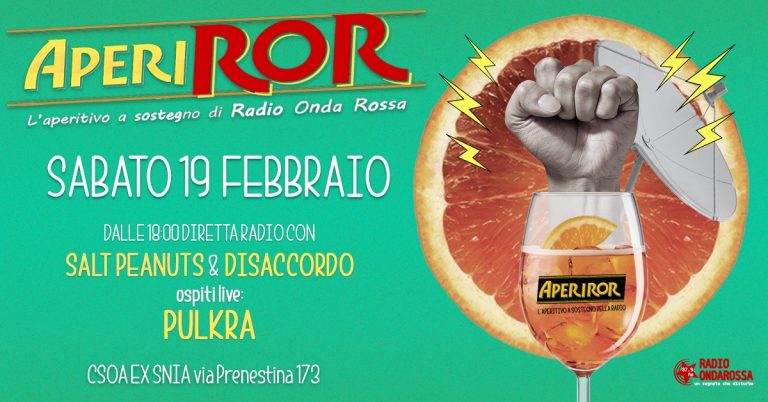 APERIROR – L’aperitivo a sostegno di Radio Onda Rossa