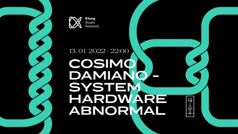 KLANG STUDIO SESSIONS: Cosimo Damiano + System Hardware Abnormal (Live)