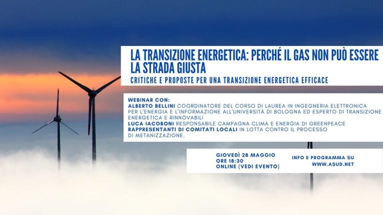 La transizione energetica: perché il gas non è la strada giusta