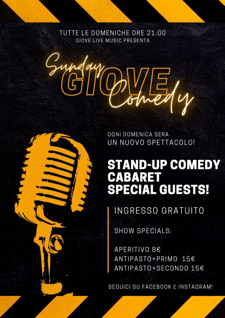 COMEDY – Serata di Stand-Up, Cabaret e comicità