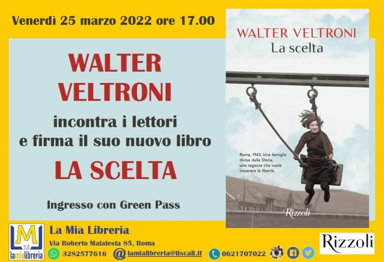 Walter Veltroni incontra i lettori e firma “La scelta”
